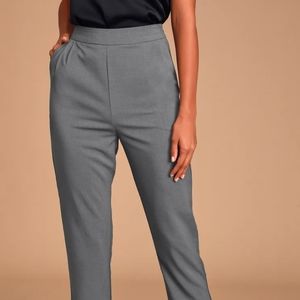 Gray High Waisted Pants (L)